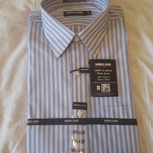 Kirkland Signature 16 1/2 x32 Non Iron Dress Shirt
